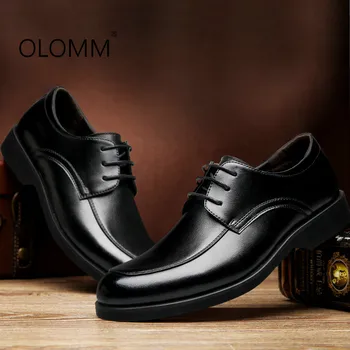 

2019 Mens Classic Business Shoes Dress Leather Shoes Casual Soft Bottom Zapatos De Hombre Sneakers Men Formal Dress Piergitar