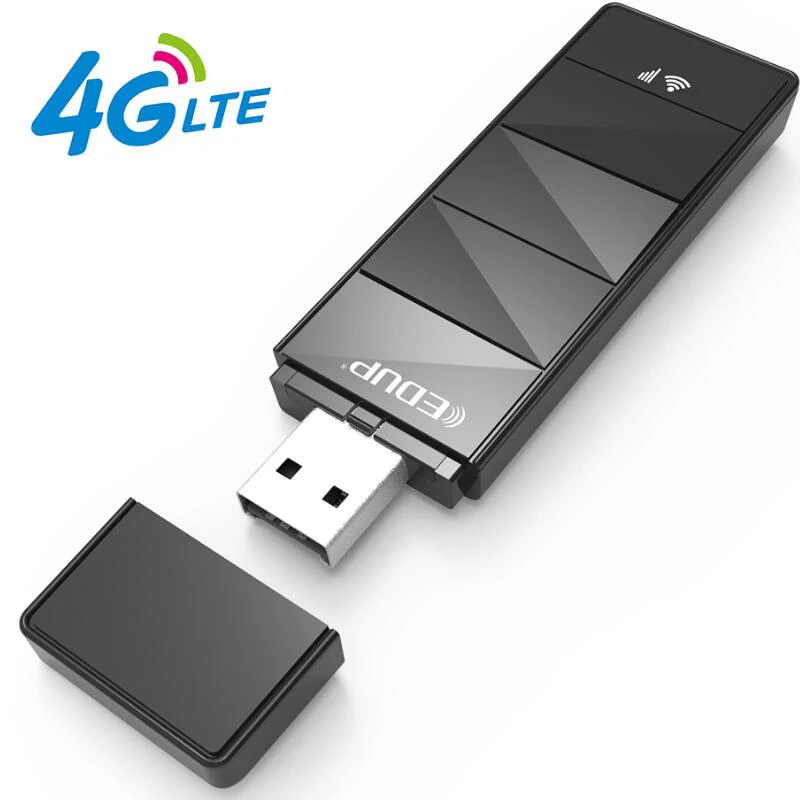 

EDUP 150Mbps 4G USB WiFi Dongle LTE Universal USB Modem Support 3G/4G Nano Sim Card Mobile Broadband for PC Phone Notebook etc
