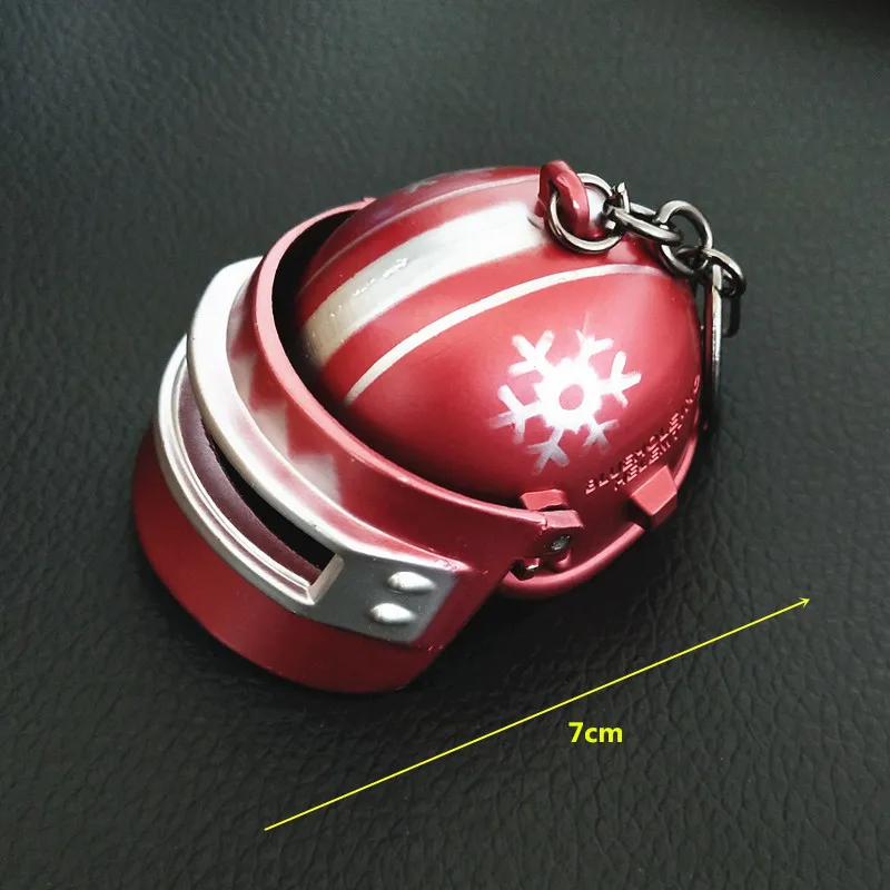 Игра PUBG брелок Pan Ⅲ уровень шлем Игра Ювелирные изделия Рождественский логотип Рождественский подарок для фанатов косплей реквизит коллекция - Цвет: Helmet