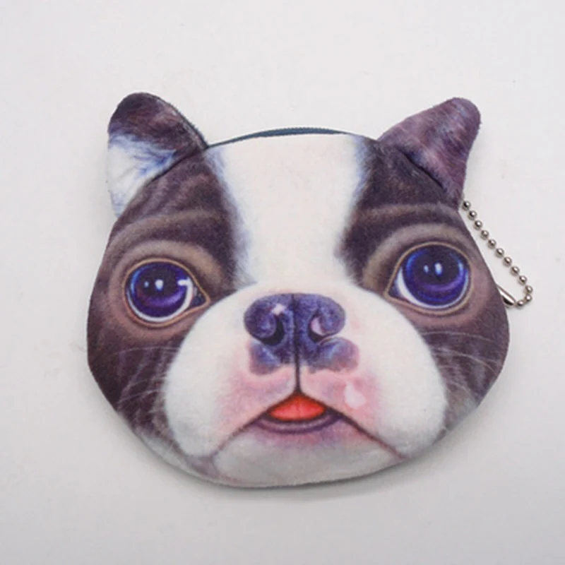 

New Zipper Mini Coin Bag Plush Small Change Bag Children Cute Cartoon Animal Bear Small Purse Coin Pocket for Kids Gift coin bao