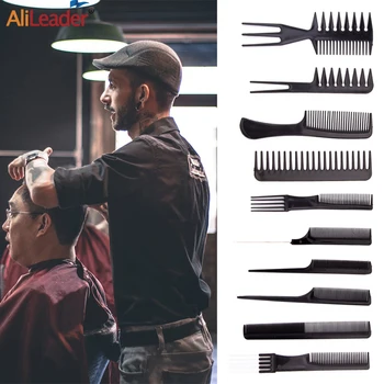 

Alileader Hair Comb Set Anti-Static Hair Parting Comb Set Cutting Combs Hairdresser Profession Hair Comb Brush Set For Women