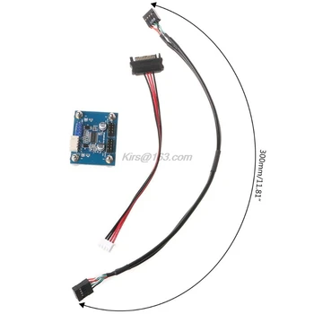 

9Pin Connector USB Header 90 Degree USB HUB Adapter Card Extension Power Cable