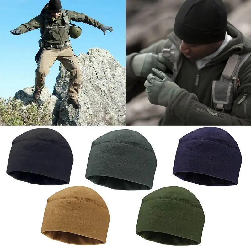 

New Army Military Unisex Beanie Hat Winter Warm Watch Cap Soft Thickened Women Tough Headwear Men Hats