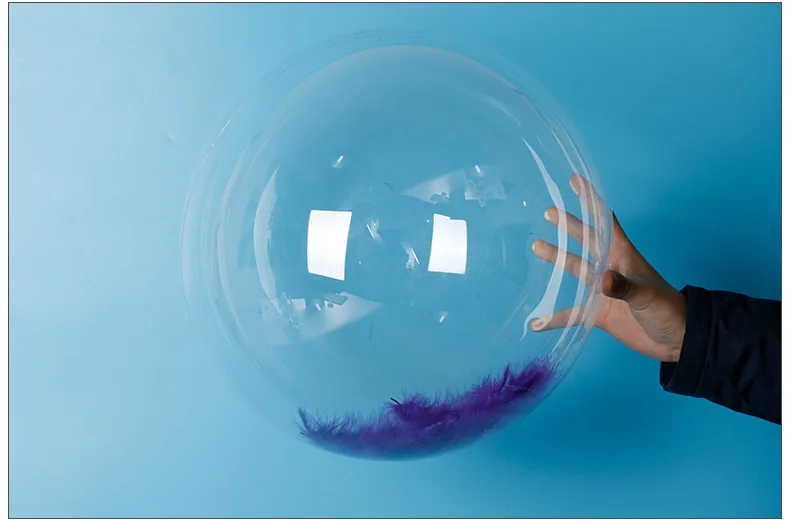 Manufacturers Direct Selling Network Red Balloon Decorating Accessories Transparent Ocean Ball Filler Color Feather 100 Root/Bag
