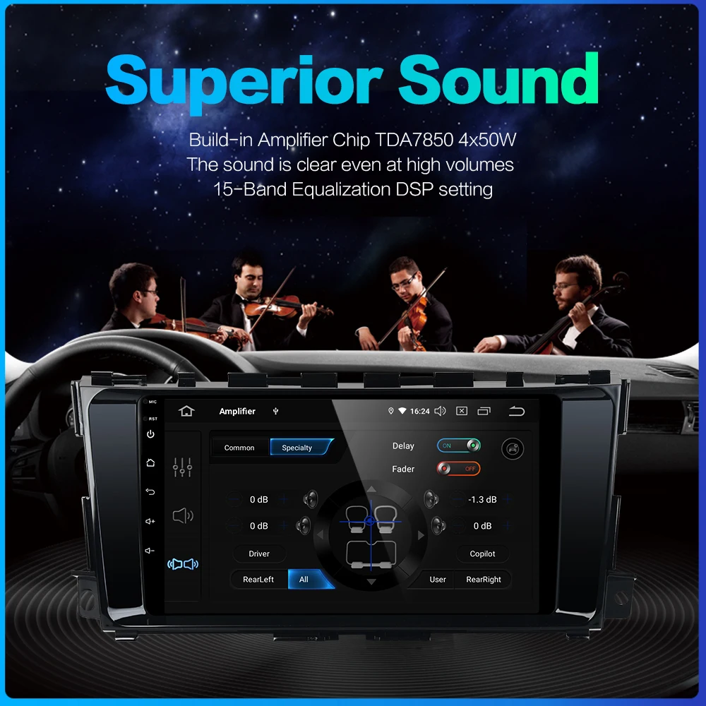 Perfect for Nissan Altima Teana 2013 Car Multimedia Player Android 9.0 Unit GPS Navigation System with 9" Autoradio 1 Din Entertainment 2