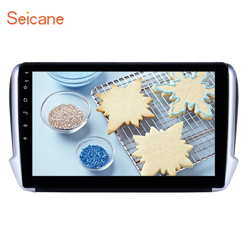 Автомагнитола Seicane 2 din 10 1 дюйма Android 8 GPS для Peugeot 2008 2014 2015 2016 автомобильная
