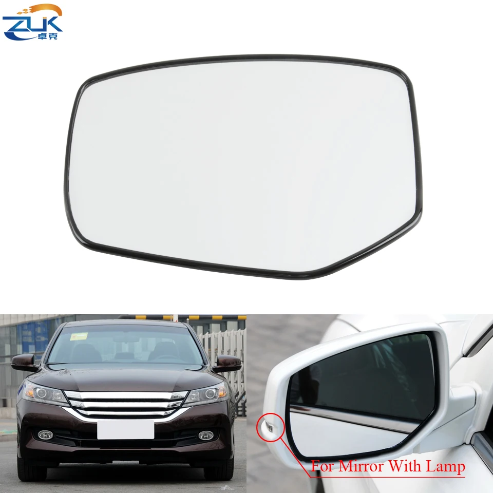 ZUK Left Right Auto Heated Outer Rearview Side Mirror Glass Lens For