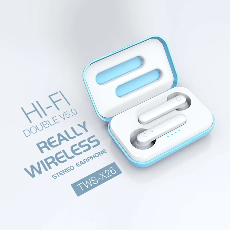 

Wireless Bluetooth 5.0 Earphone HIFI TWS Wireless Earphones Touch Control Earbuds With Charging Box For IOS Android Phone
