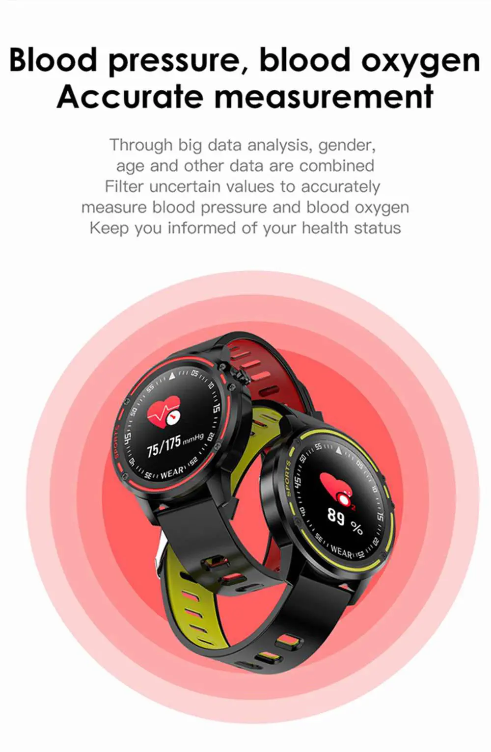 Microwear L8 Полный сенсорный экран SmartWatch ЭКГ+ PPG O2 Монитор IP68 Спортивный режим Bluetooth Управление музыкой Погода Push Smart Watch Фитнес-трекер Напоминание о вызове Мужчины Женщины