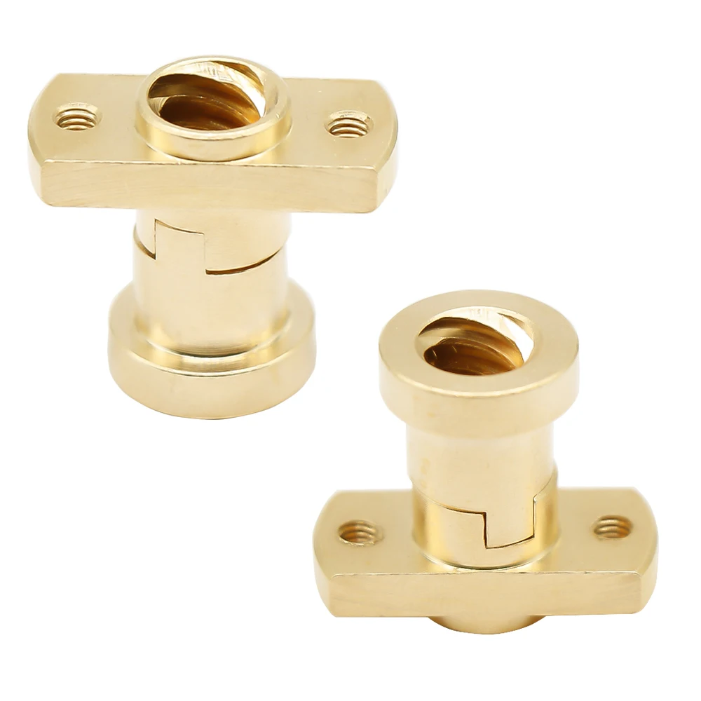 T8 Anti Backlash Spring Loaded Nut Brass Elimination Gap Nut Used To Upgrade Ender 3 CR-10 T8 Lead Screw DIY CNC 3D Printer lead screw rod