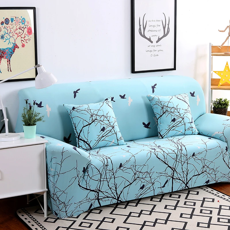 Новинка 2020 года эластичный чехол для дивана с принтом комплект полноразмерных
