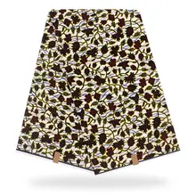 Нигерийская Анкара Высокое качество хлопок настоящий голландский воск настоящая ткань для одежды африканская восковая Ткань 6 ярдов