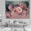 2022 New Flowers Style  Wall Tapestry Butterflies And Flowers Pattern Home Decoration Tapestry Bedroom Wall Cloth ► Photo 2/6