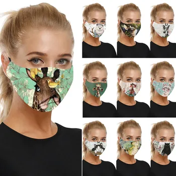 

3d Adult Anti-dust Sand Exhaust Mascarilla Sunscreen Funny Anti-pollution Reusable Face Scarf Breathable Cycling Mask #Z
