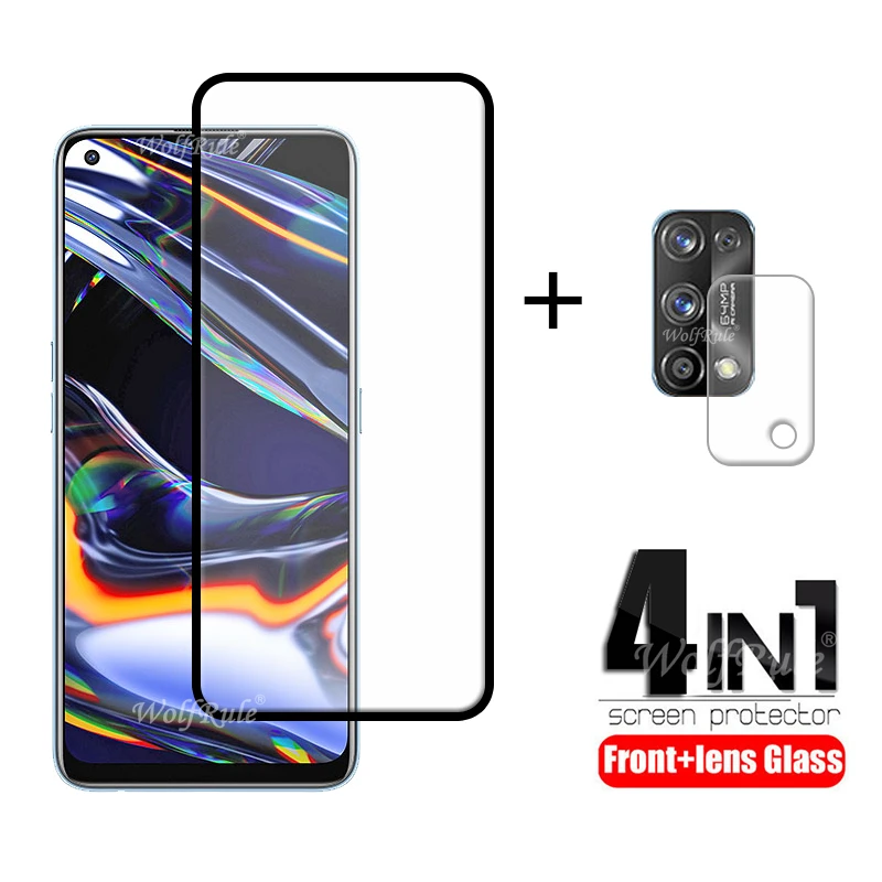 4 в 1 для OPPO Realme 7 Pro стекло 6 закаленное протектор экрана C11 X3 объектива|Защитные