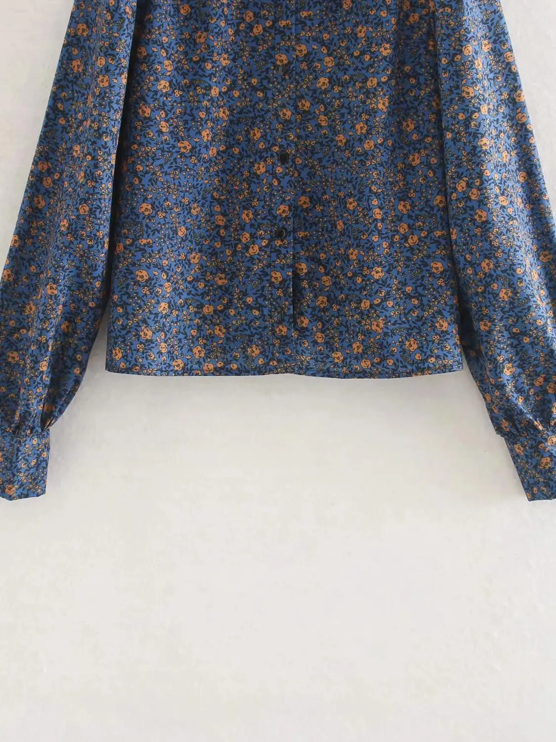 Увядшие осенние blusas mujer de moda, английский стиль, винтажный цветочный принт, свободные кимоно рубашки, женские топы, блузки размера плюс