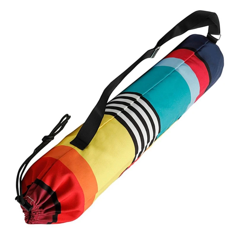 Yoga Mat Storage Bag Printed Zipper Drawstring Bags Carrier