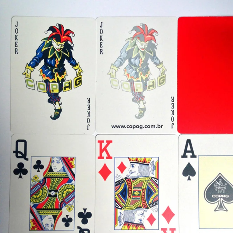 Красные/черные карты для Техасского покера Holdem водонепроницаемые и тусклые