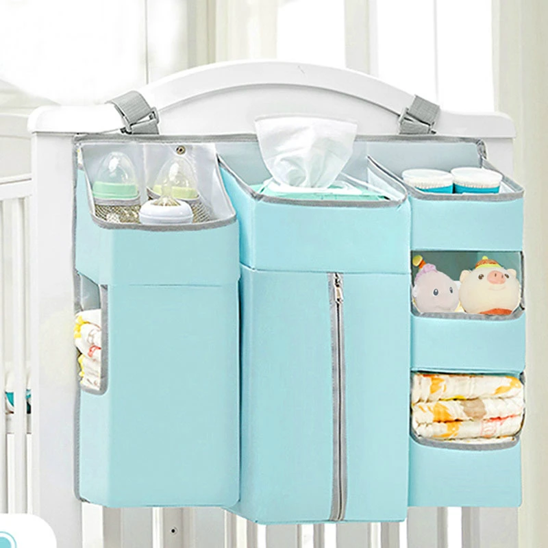 Best Crib Organizer For Baby Bed Hanging Storage Bag Baby Clothing Baby Items Organizer For Essentials Bedding Diaper Nappy Bag 2