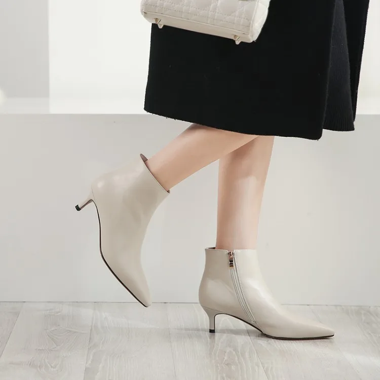

Tanariya New Arrival Shoes woman Boots women Autumn 2019 skinny cowhide boots for women