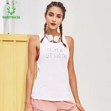 Женский Летний жилет для йоги, свободный крой, Повседневный, с принтом, с дырочками, дышащий, быстросохнущий, для бега, фитнеса, без рукавов, костюм для йоги, Топ