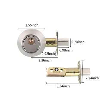 

Hot Stainless Steel Door Knob Lockset Round Ball Style Privacy Bedroom Bathroom Handle Lockset Stainless Steel Door Knob Set