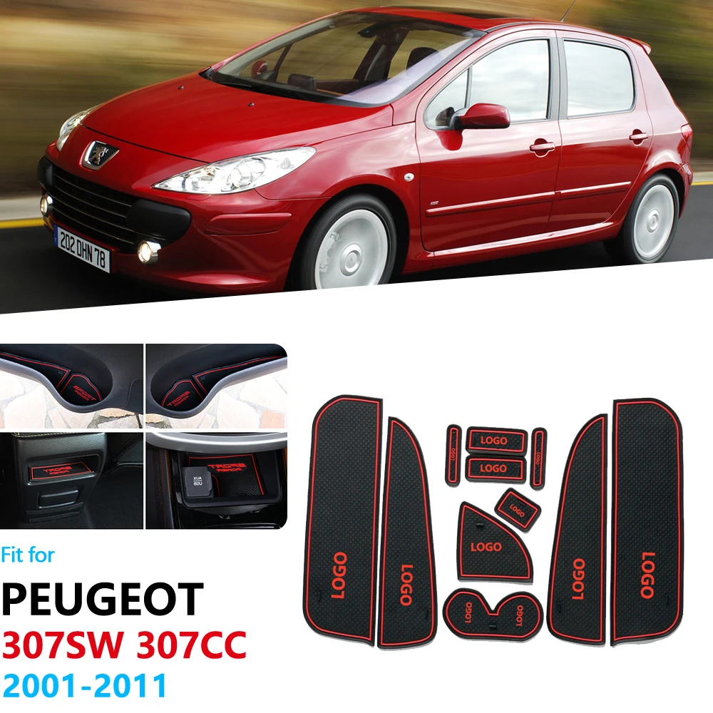 Противоскользящий резиновый коврик для ворот Peugeot 307 307SW 307CC хэтчбек седан 2001 ~ 2011 SW