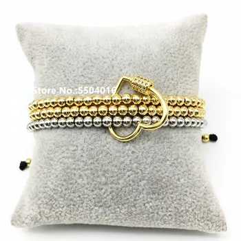 

CZ Pave Spiral Carabiner Heart Shape Screw Clasp Bracelets, Screw Lock Clasps Charms for DIY Necklaces Bracelets Anklets Jewelry