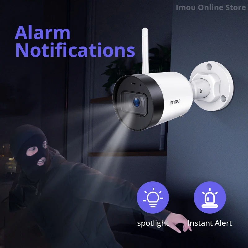  Dahua Bullet camera imou Bullet Lite Built-in Microphone Alarm Notification 30M Night Vision Wifi I