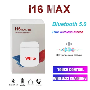 

New i16 Max TWS Bluetooth V5.0 headset is automatically paired with wireless 3D stereo earbud touch suitable for iOS and Android
