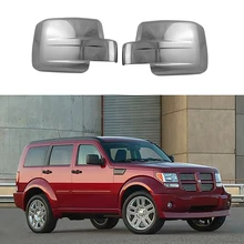ABS Chrome na boczne drzwi samochodu pokrywa lusterka wstecznego dla Liberty 08-12 Dodge Nitro 07-11 tanie tanio NONE CN (pochodzenie) Mirror Covers For Liberty 0812 Dodg Nitro 0711