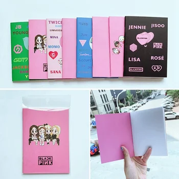 

1Pcs Blackpink LISA ROSE JISOO JENNIE EXO Mini Diary Notebook Stationery Handbook Memo Notebooks Writing Supplies Fan Gift