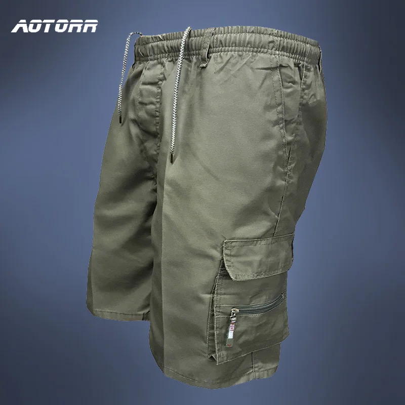 Летние мужские повседневные шорты Карго с карманами свободные для улицы