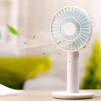 

033a Creative Usb Power Display Handheld Fan Convenient Mini Fan Student Fan Summer Portable Small Fan