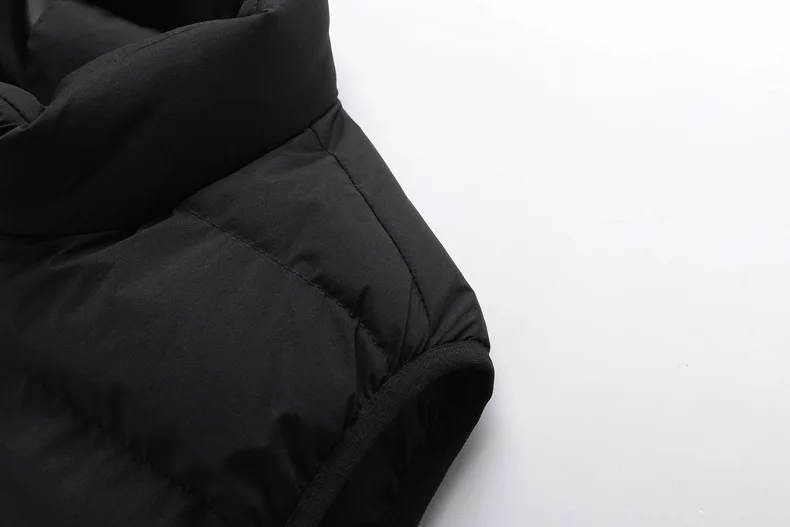 5XL Warm Vest For Mens Winter Jacket Sleeveless Plus Size Tops Down Vest Waistcoat Wholesale Black Red