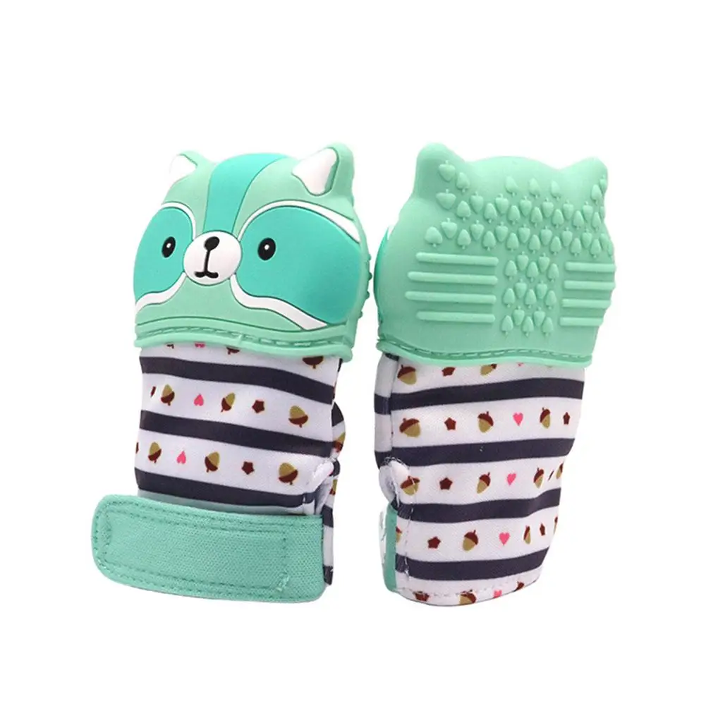 None Baby silicone teether Baby molar anti-biting gloves toy Anti-eat hand artifact Baby Mouth Toys Teething Glove