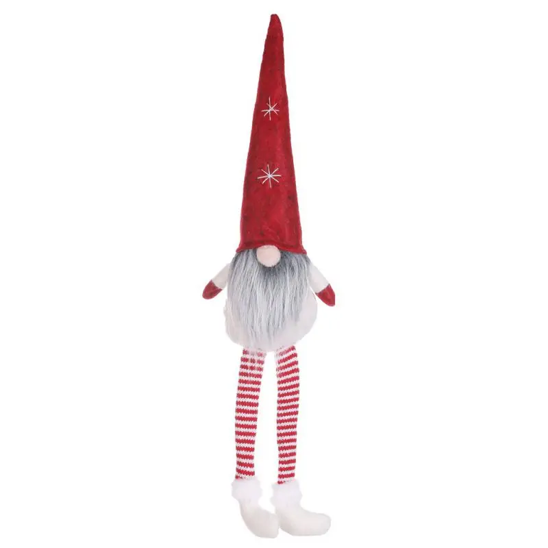 Шведская мягкая игрушка кукла Санта гном томте нордическая Рождественская елка украшение для дома Рождественский Санта Рождественский подарок для детей - Цвет: AS0758B