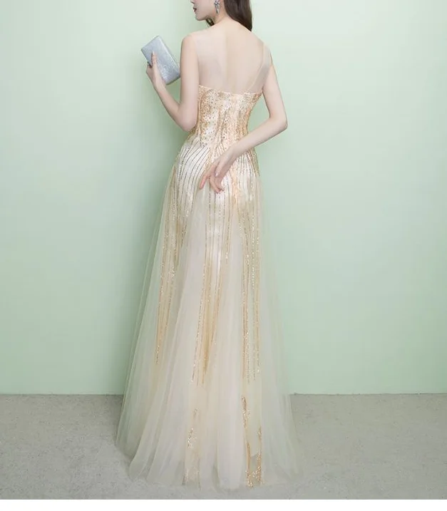 

Bra Strapless Evening Dress Bandage Dress Party Bridesmaid Gauze Gentle Elegant Party Formal Sexy Dress