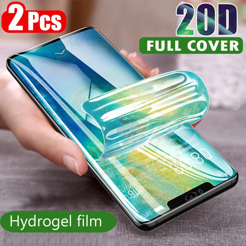 2 шт HD мягкая Гидрогелевая пленка для Samsung Galaxy A9 Pro 2019 A9s A20E A10S A20S A30S A50S A70S A7 A8 Plus 2018