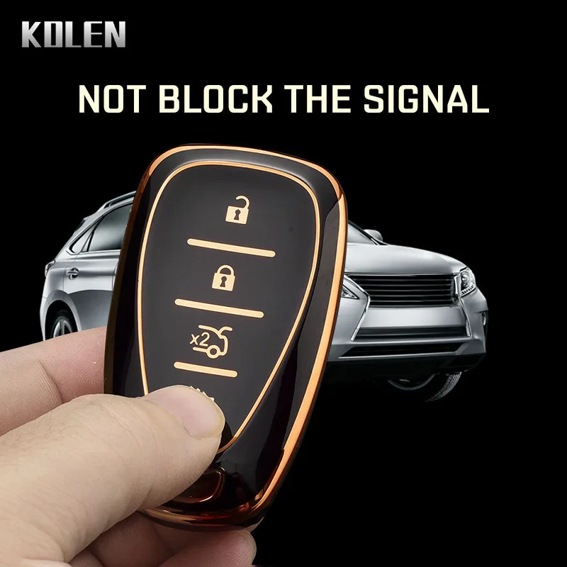 Chevrolet Chevy Camaro Cruze Malibu Sonic Volt Tracker Spark Bolt Trax Keyless 용 새 TPU 자동차 원격 키 케이스 커버 셸 Fob