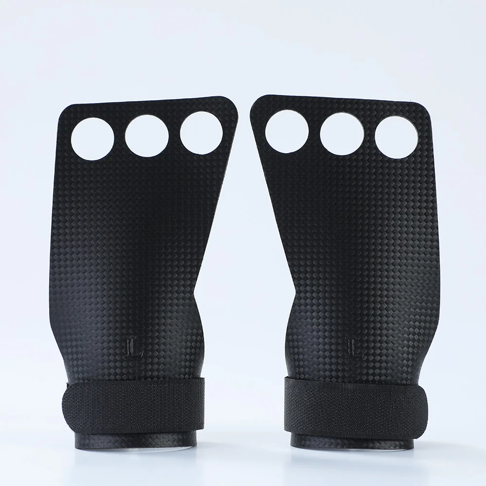 Carbon Gymnastics Hand Grips Weightlifting Workout Gym Gloves Palm Protection for Kettlebell Pull Up Gymnastic Crossfit Grip 3