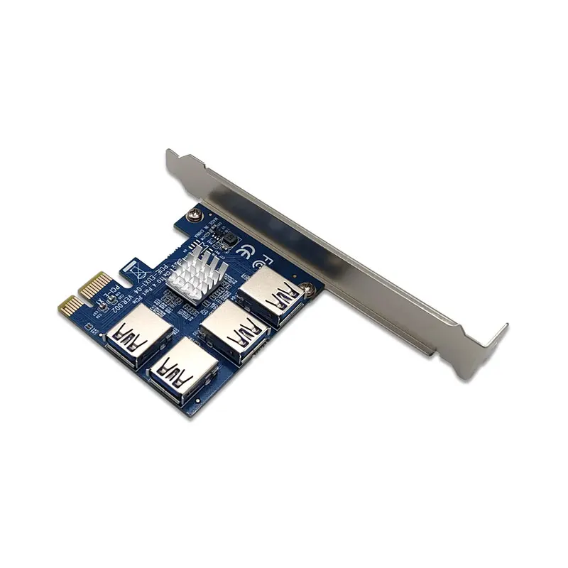 PCIE PCI-E PCI Экспресс Райзер-карта 1x до 16x1 4 USB 3 0 слот усилитель концентратор адаптер