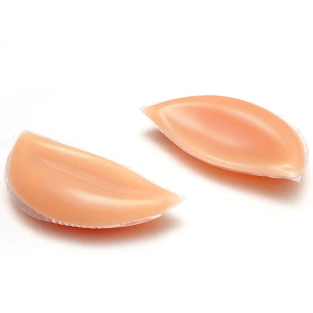 1pair Bra Insert Pads Silicone Bra Inserts Sexy Bikini Padding Breast