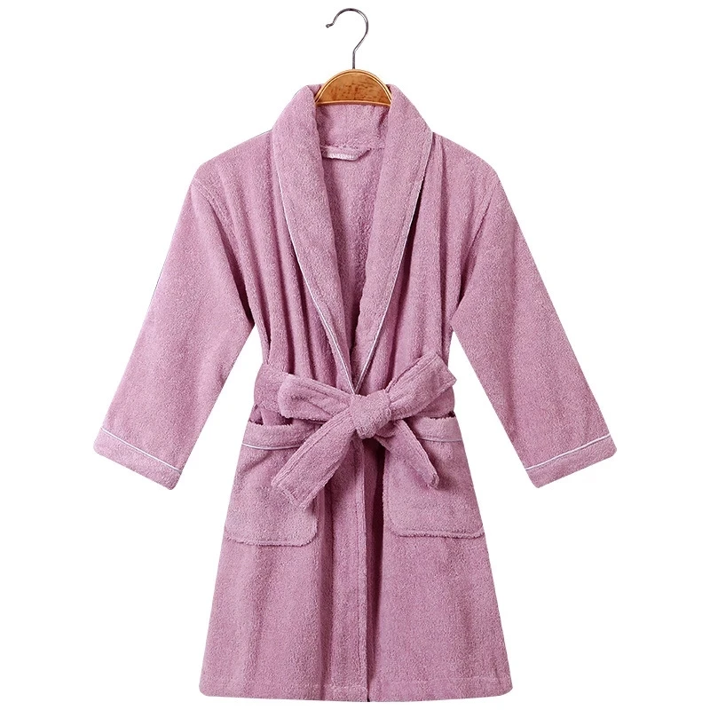 Children Toweling Terry Cotton Bathrobe Boys Kids Thicken Winter Bath Robe Little Girls Dressing Gown L171