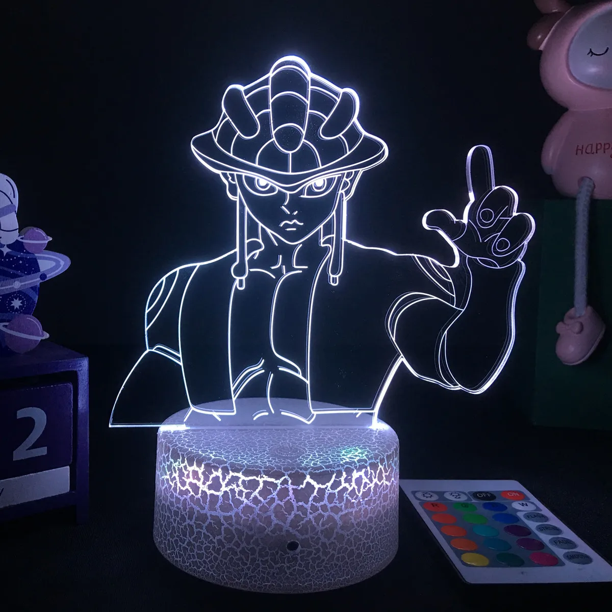 night table lamps Anime Hunter X Hunter 3D LED Nightlight Ant King Meruem Figure for Bedroom Decor Bedside Lamp Birthday Gift HxH Dropshipping night light for bedroom