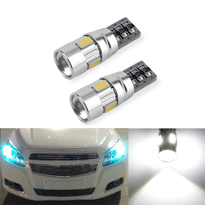 2x Canbus Автомобиль Клин свет W5W T10 светодиодный 5630 SMD Автоматическая лампочка для Chevrolet Cruze Aveo Captiva Lacetti Sail Sonic Camaro