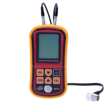 

Digital LCD Display Ultrasonic Thickness Gauge 1.2 to 200MM Sound Velocity Meter 0.1mm Resolution Steel Width Testing Monitor