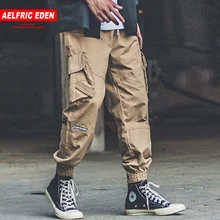 Aelfric Eden Лоскутные Повседневные мужские шаровары с большими карманами, брюки-карго,, Harajuku, хип-хоп спортивные штаны, джоггеры, мужские брюки, уличная одежда