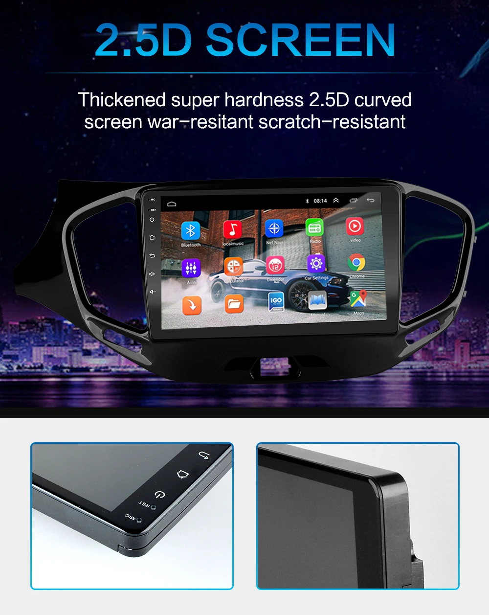2G+32G 2.5D 2Din Android 8.1 GO car dvd Multimedia player GPS for LADA Vesta Cross Sport- Quad Core navigatio WiFi BT