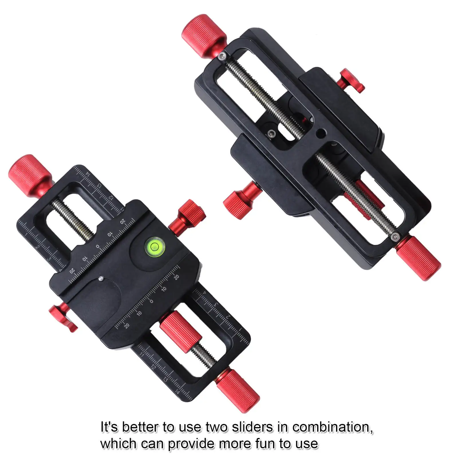 150mm 4-way Macro Focusing Rail Slider Head With Arca-Swiss Fit Clamp Quick Release Plate for Tripod Ballhead Canon Sony Camera